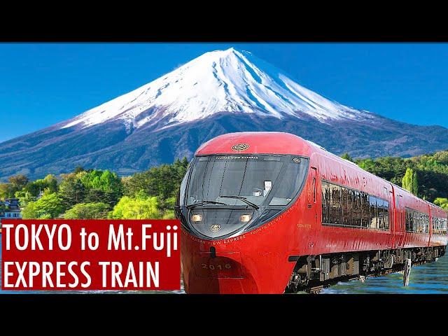 Riding the Mt.Fuji Direct Express Train from Central Tokyo || Fuji-Kaiyu Express