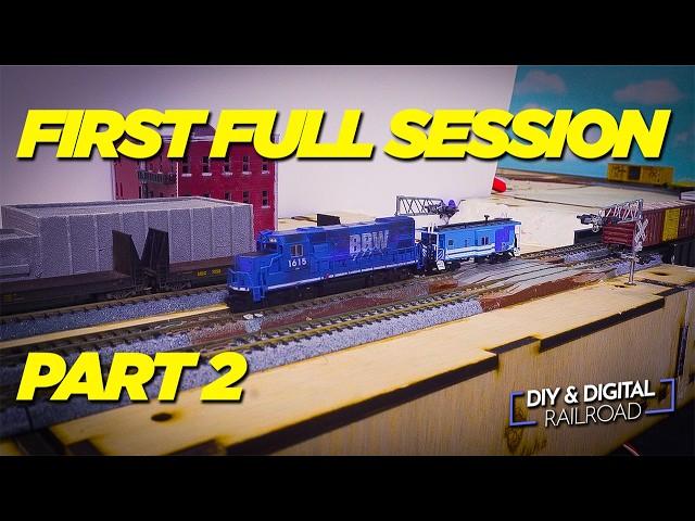 BONUS EPISODE! The FIRST Full Op Session on my New Model Railroad! PART 2