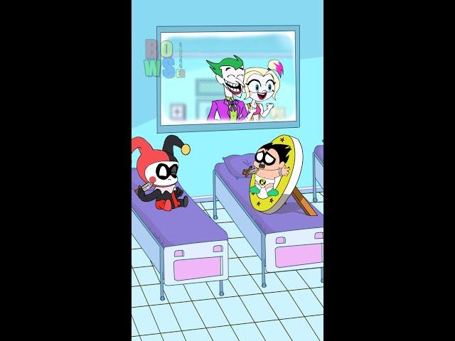 Baby Robin Vs Baby Harley Quinn Bowser12345 #teentitansgo #harleyquinn  #Robin #shorts