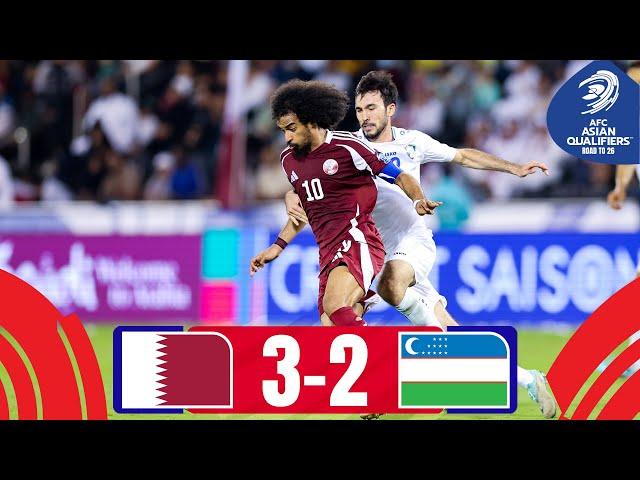 Lucas Mendes makes a late save! | Qatar - Uzbekistan | Highlights #AsianQualifiers - Road To 26