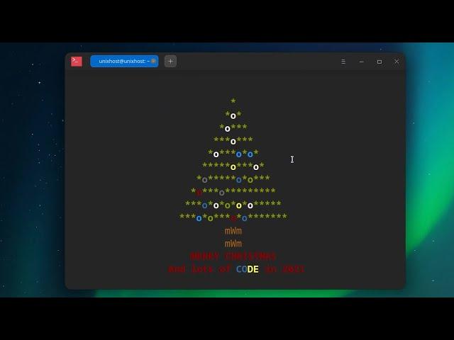 Создаем новогоднее настроение в Linux | Украшаем Linux | UnixHost