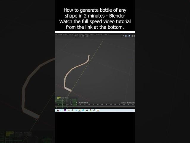 How to generate bottle of any shape - Blender 3D Modeling Tutorial #blender #bottle #tutorial