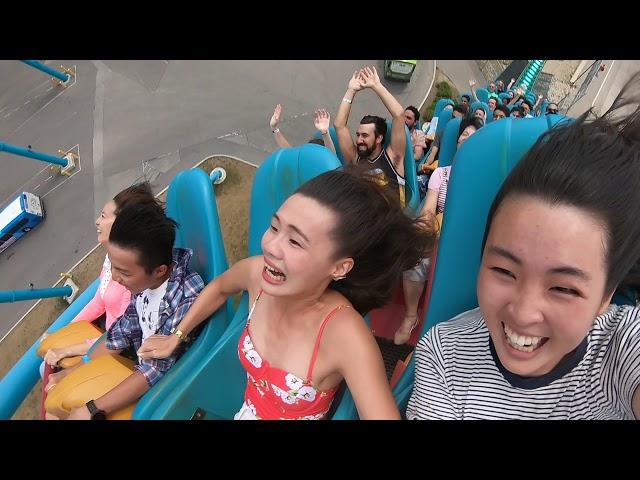 Canada's Wonderland Leviathan On-Ride hilarious reaction#스릴만점# 세계에서 가장 무서운 놀이기구 순위 9위 雲霄飛車 阿密陀佛