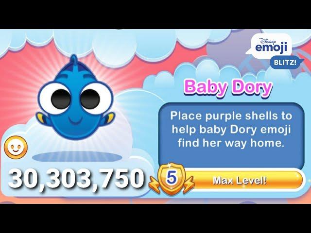 Disney Emoji Blitz - Baby Dory (Level 5) - Finding Dory - Gameplay