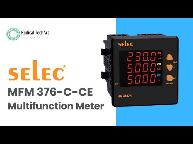 MFM 376-C-CE Multifunction Meter | Selec | Wiring, Programming & Applications