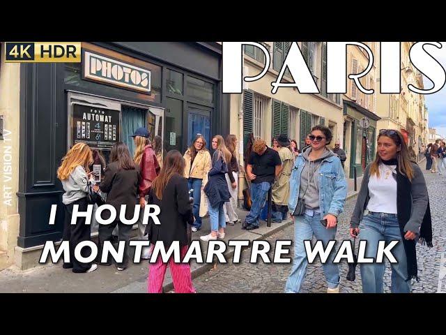 [PARIS 4K] WALK IN PARIS "1 HOUR MONTMARTRE WALK" (4K60 FPS VERSION) 27/SEPTEMBER/2024