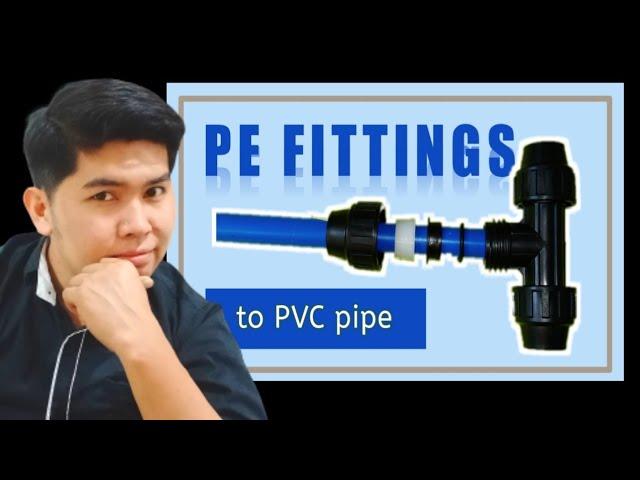 How to connect PVC Pipe using HDPE fittings or connectors | Basic plumbing