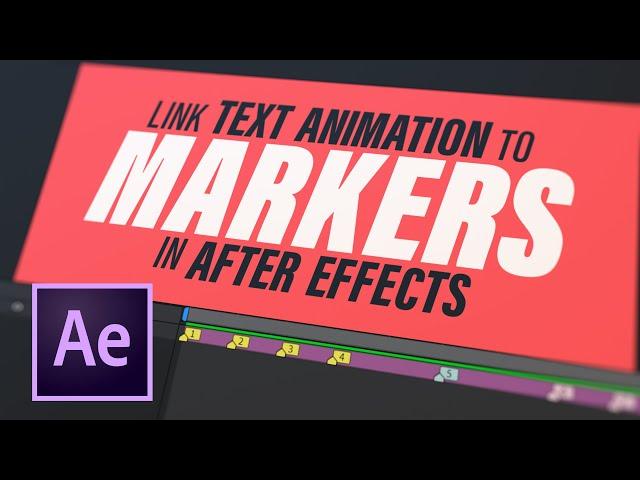 Link Text Animation to Markers in After Effects