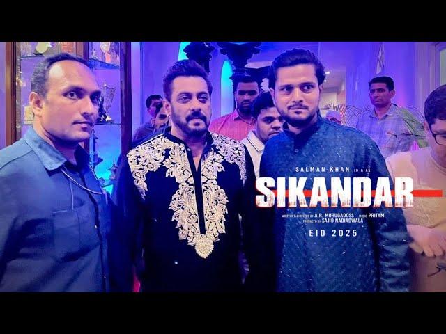 Exclusive 3rd Look Of Salman Khan From Sikandar Movie Traditional Royal Look Song Shooting 