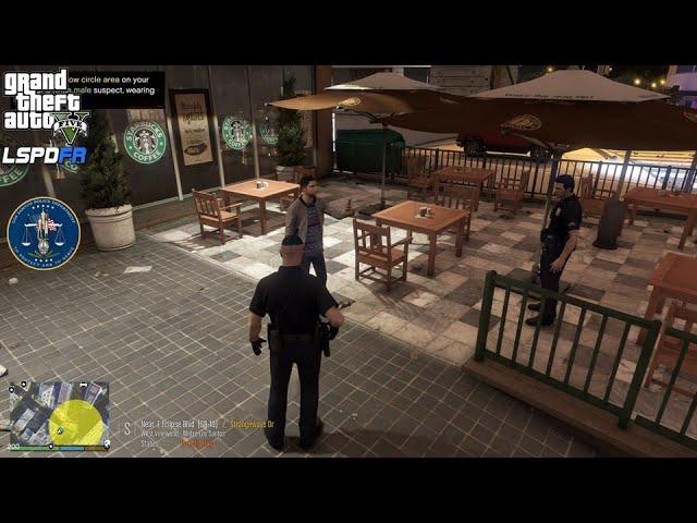 GTA V - LSPDFR 0.4.7 - LSPD/LAPD - City Patrol - Dangerous Animal/Wanted Suspect - 4K