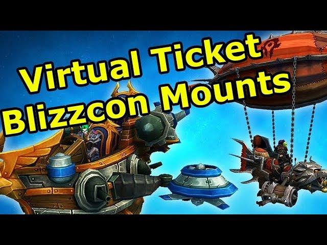 Checking Out the new Blizzcon 2017 Virtual Ticket Mounts in World of Warcraft | WoWcrendor