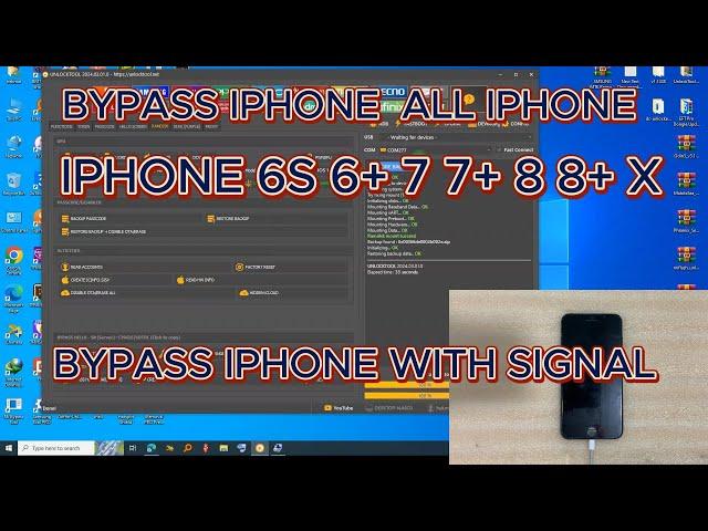 HOW BYPASS ICLOUD ID VIA UNLOCKTOOL FULL TUTORIAL WITH SIGNAL FOR DISABLED UNAVAILABLE PASSCODE