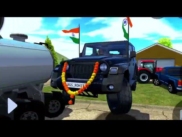 Dollar (Song) Modified Mahindra Black TharIndian Cars Simulator 3D Mahindra Thar#gameplay #india