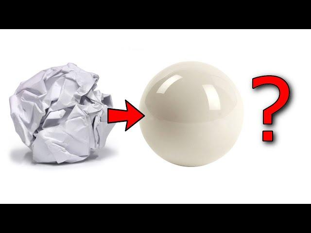 Making a Polished White Paper Ball