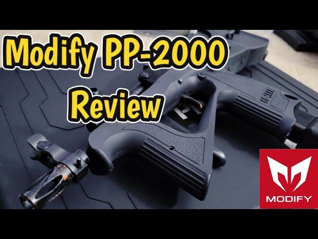 Airsoft Modift PP-2000 (PP2k) review, chrono, and shooting