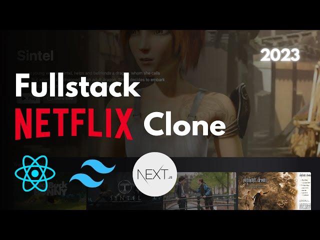 Full Stack Netflix Clone in React, Tailwind CSS, Next.JS, Prisma, MongoDB, NextAuth & Vercel  (2023)