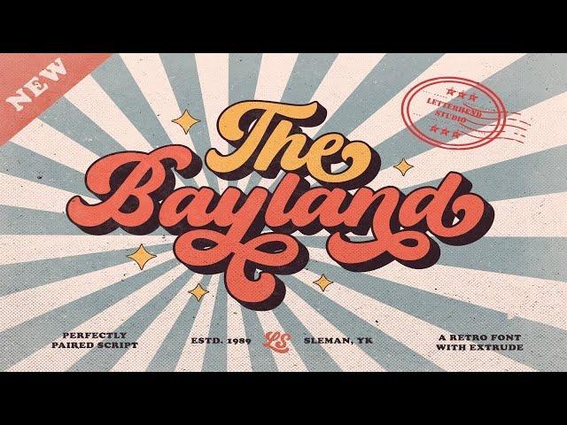 The Bayland   Retro Font Font Free Download