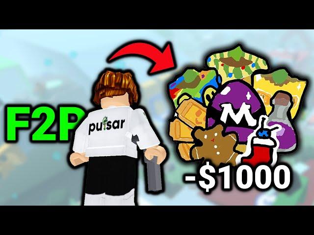 F2P noob spends $1000 in Bee Swarm Simulator (Season 1, Episode 5)