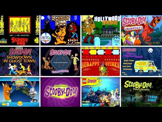 Evolution Of Scooby Doo Games Start Screen