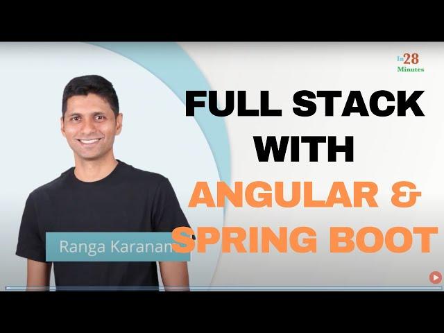 Java Full Stack Development with Spring Boot and Angular