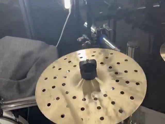 Holey splash cymbals