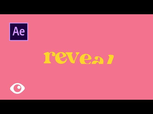 Easy Typography Tutorial: Reveal Text Animation in Adobe After Effects