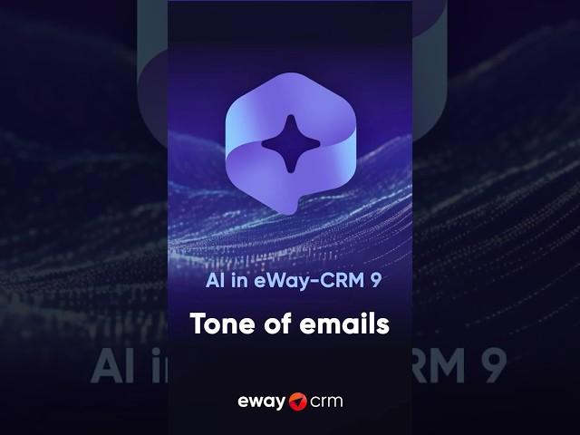 Tone of emails (AI in eWay-CRM 9) #shorts