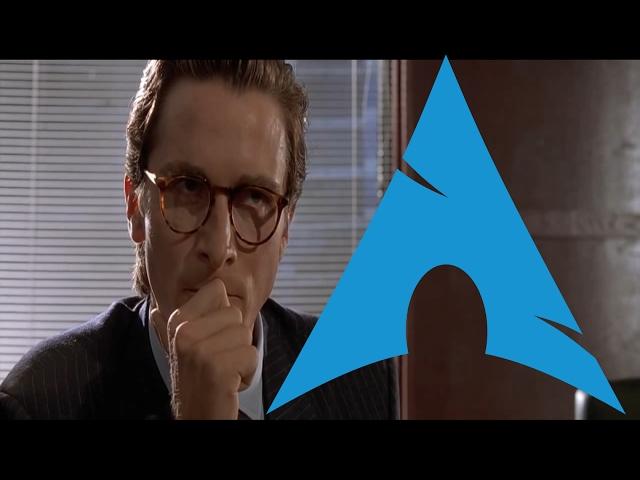 Comparing Arch Linux Rices (American Psycho Business Card Scene)