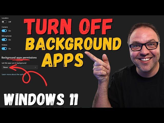 How to Turn Off Background Apps in Windows 11