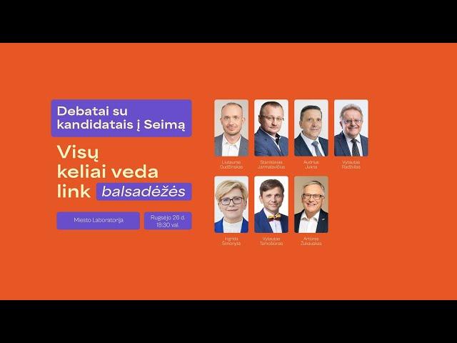 Kandidatų į Seimą debatai Antakalnio apygardoje