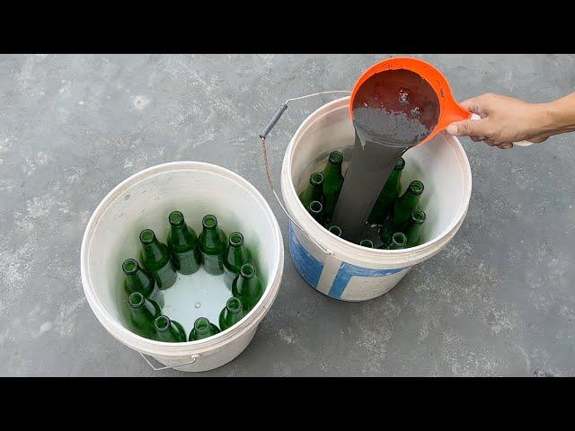 Cemet Craft Idea - How to make a lamp to decorate the garden - How do I amend my yard?
