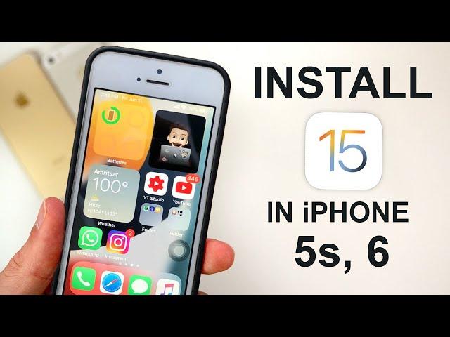 How to Install  IOS 15 in iPhone 5s and 6 - How to Update iPhone 5s and 6 on IOS 15.