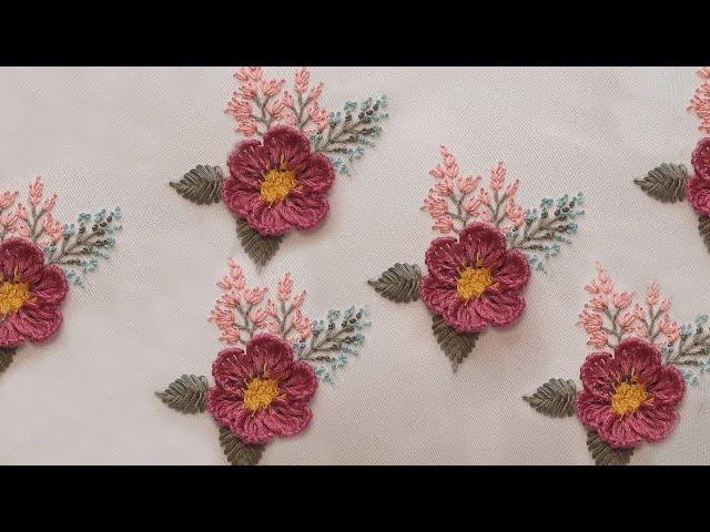 Learn How to Do a 3D Flower - Hand Embroidery