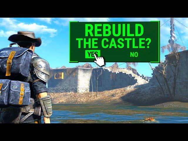 Rebuilding The Castle in Fallout 4 Survival Mode