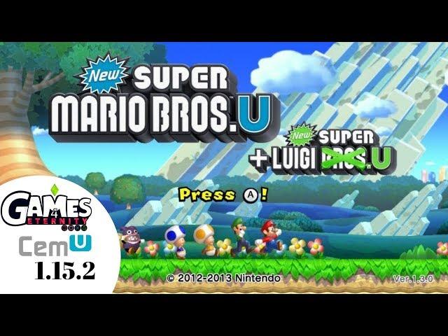 Cemu 1.15.2 New Super Mario Bros U 4k 60fps | New Super Luigi U | Crash Fix