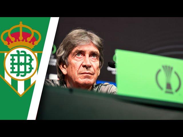 PELLEGRINI confía en la clasificación del BETIS | Rueda de prensa Conference League