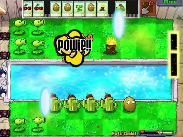 Plants Vs. Zombies: Survival Pool Hard Portal Combat Hybrid Mini Game