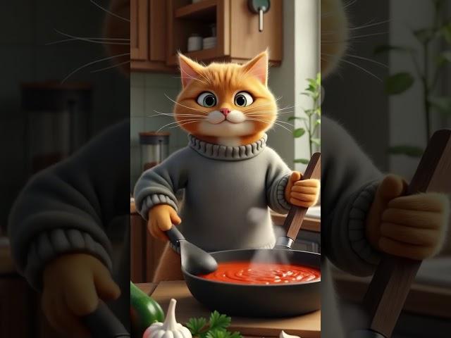 This Cat Is Cooking Like a Desi Chef – You’ve Never Seen This Before / #funny #youtubeshorts #shorts