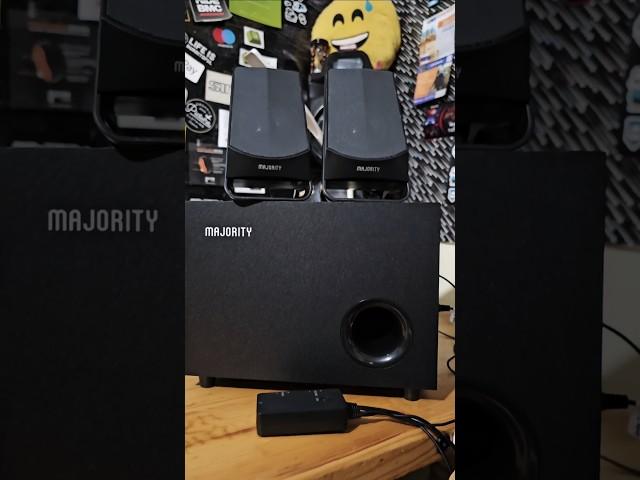 @majorityaudio    Bluetooth Active PC Speakers with Subwoofer | 80W, 2.1 Stereo Sound Computer