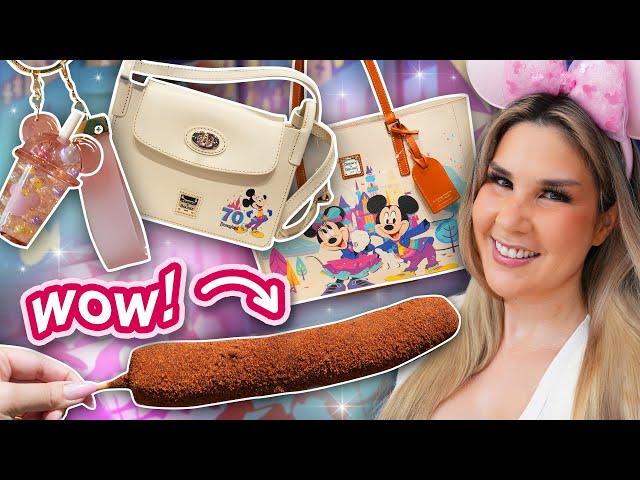 Nashville Hot Corn Dog (It's HUGE!) and Cutest Bag Charms! Fun, Relaxing Disneyland Day
