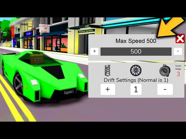 HOW to SET the CAR SPEED to 500 in BROOKHAVEN!