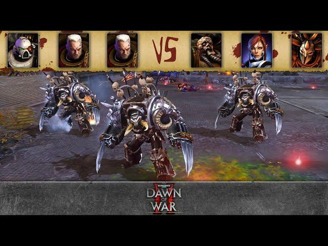 Dawn of War 2 - 3v3 | Draktan + Raver + part of memory [vs] Freud Neiman + Gqs + Captain Proton