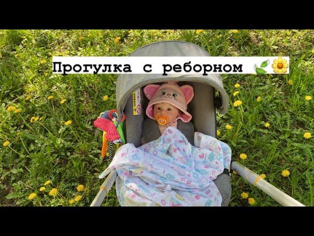 Влог//прогулка с реборном на коляске ️