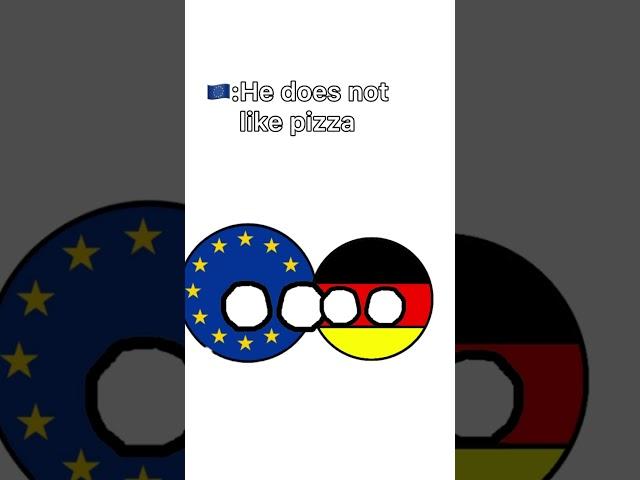 Germany is not eating Italian food#countryballs #animation #food #country #Italy #Germany #europe