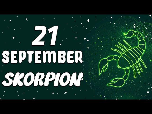 11:11 WIRD IN WENIGEN STUNDEN PASSIEREN️  SKORPION  HEUTE, 21. september 2024