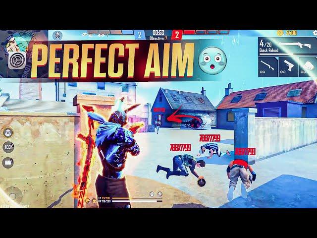 Perfect Aiming Tutorial For Always Red Numbers On Mobile  | Aimlock Trick Free Fire 2023