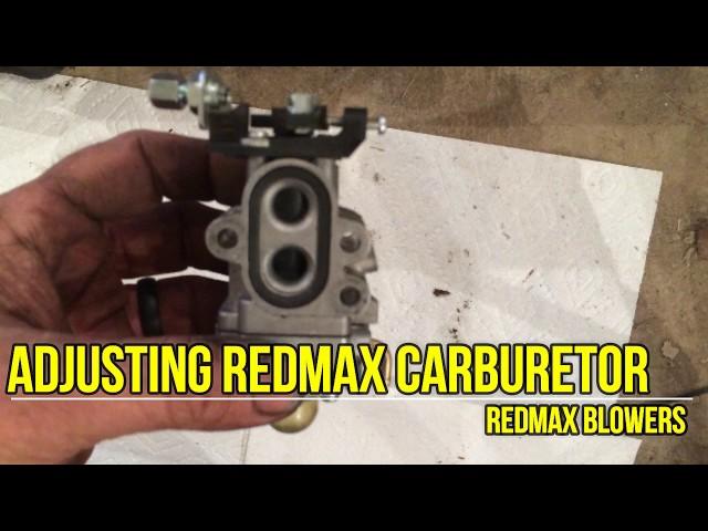 Redmax Carburetor adjustment on some handheld and backpack blowers and trimmers