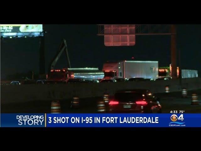 3 Shot In Road Rage Incident On 1-95 In Ft. Lauderdale