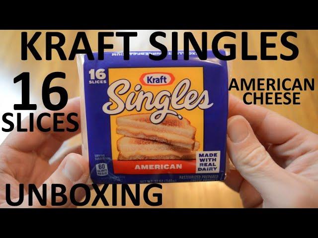 Unboxing Kraft Singles 16 Slices American Cheese