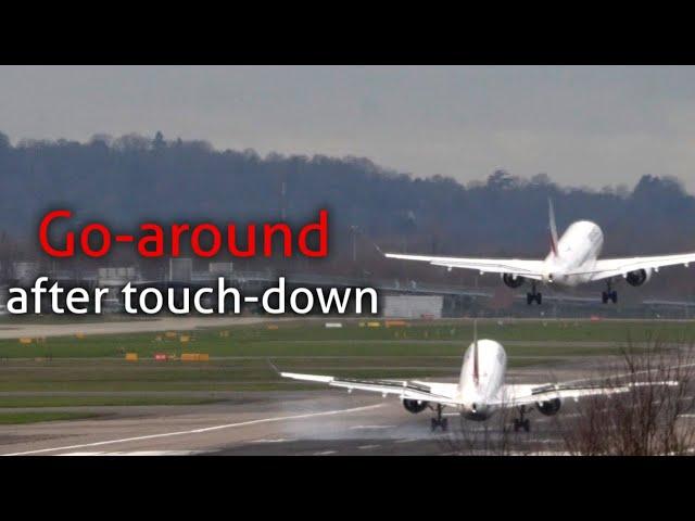 Go around after touch down